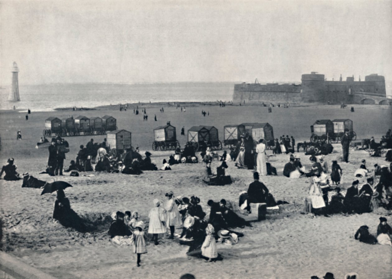 نيو برايتون - تظهر الميناء والمنارة ، 1895 بواسطة غير معروف