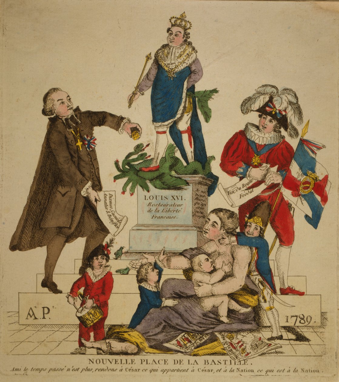 نيو بلاس دي لا باستيل ، 1789. بواسطة غير معروف