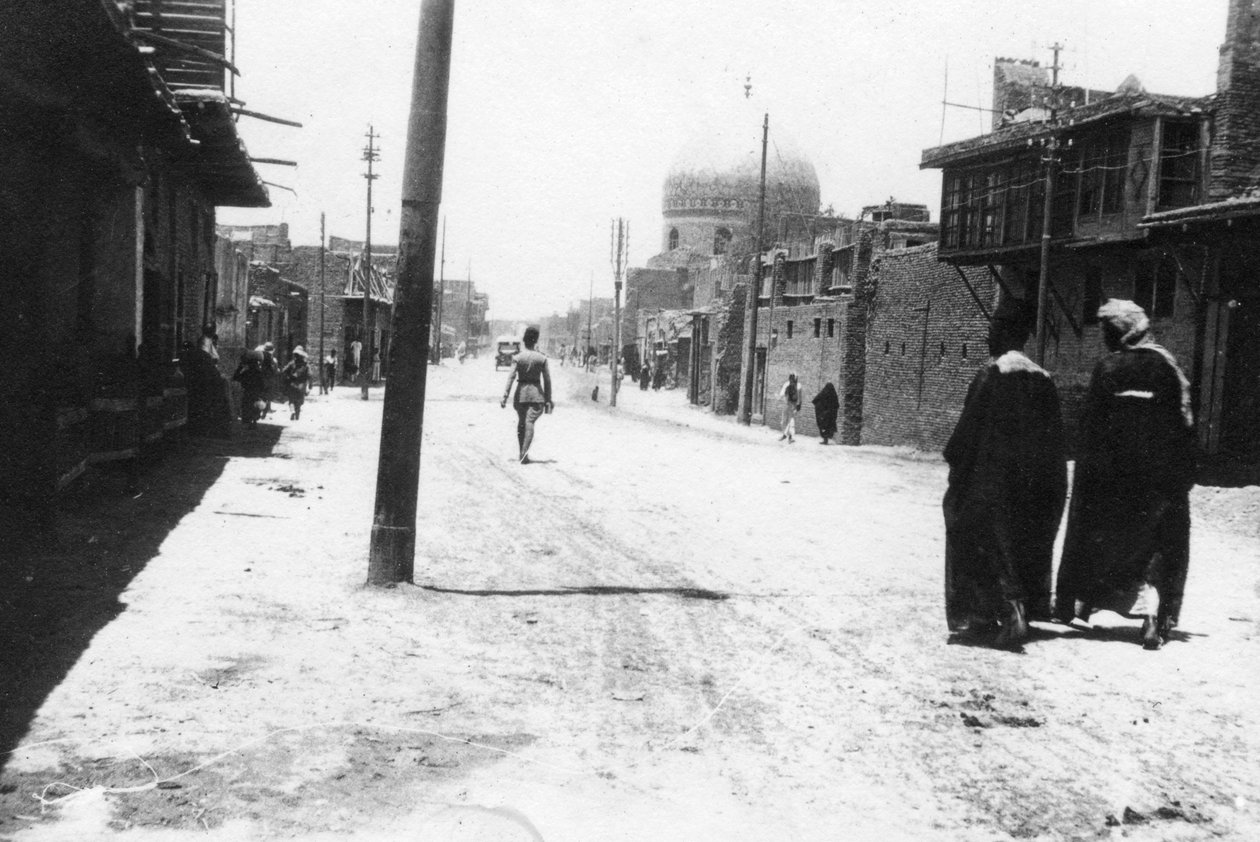 شارع جديد ، بغداد ، بلاد الرافدين ، الحرب العالمية الأولى ، 1918 بواسطة غير معروف
