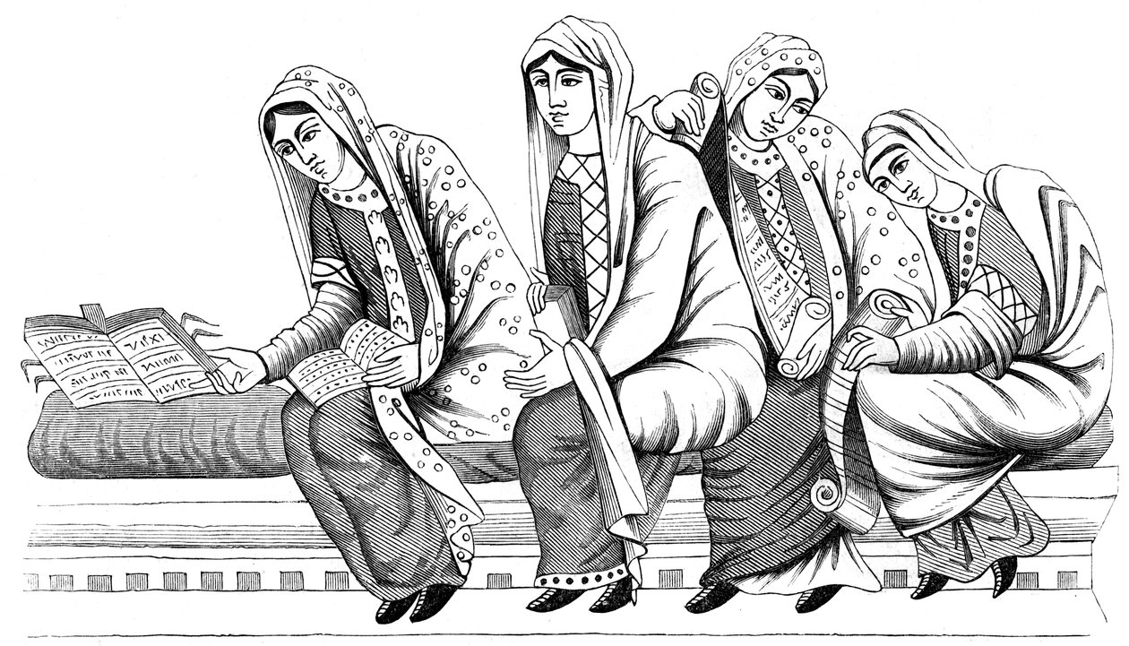 المرأة النبيلة ، القرن التاسع 1849 بواسطة غير معروف