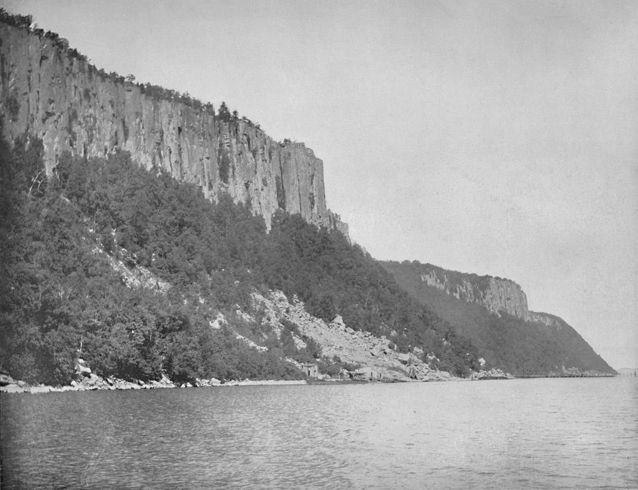 الطرف الشمالي من Palisades ، نهر هدسون ، c1897. بواسطة غير معروف