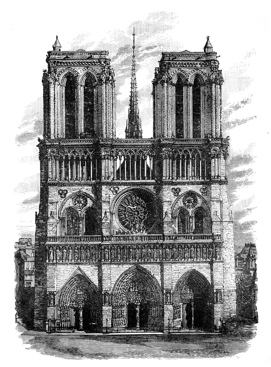 نوتردام ، باريس ، c1888 بواسطة غير معروف