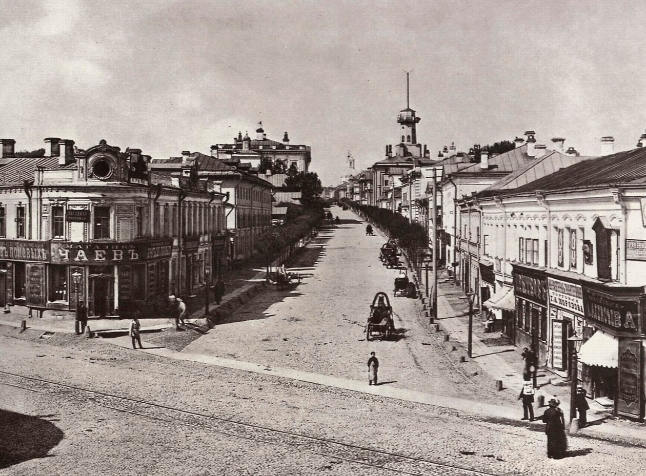 شارع Novaya Basmannaya ، موسكو ، روسيا ، 1880 بواسطة غير معروف
