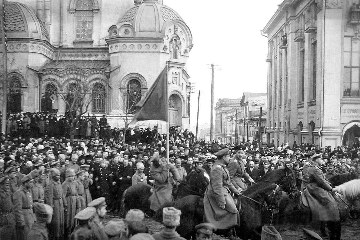 احتلال خاركوف من قبل الجيش التطوعي للجنرال دنيكين ، الحرب الأهلية الروسية ، 1918 بواسطة غير معروف
