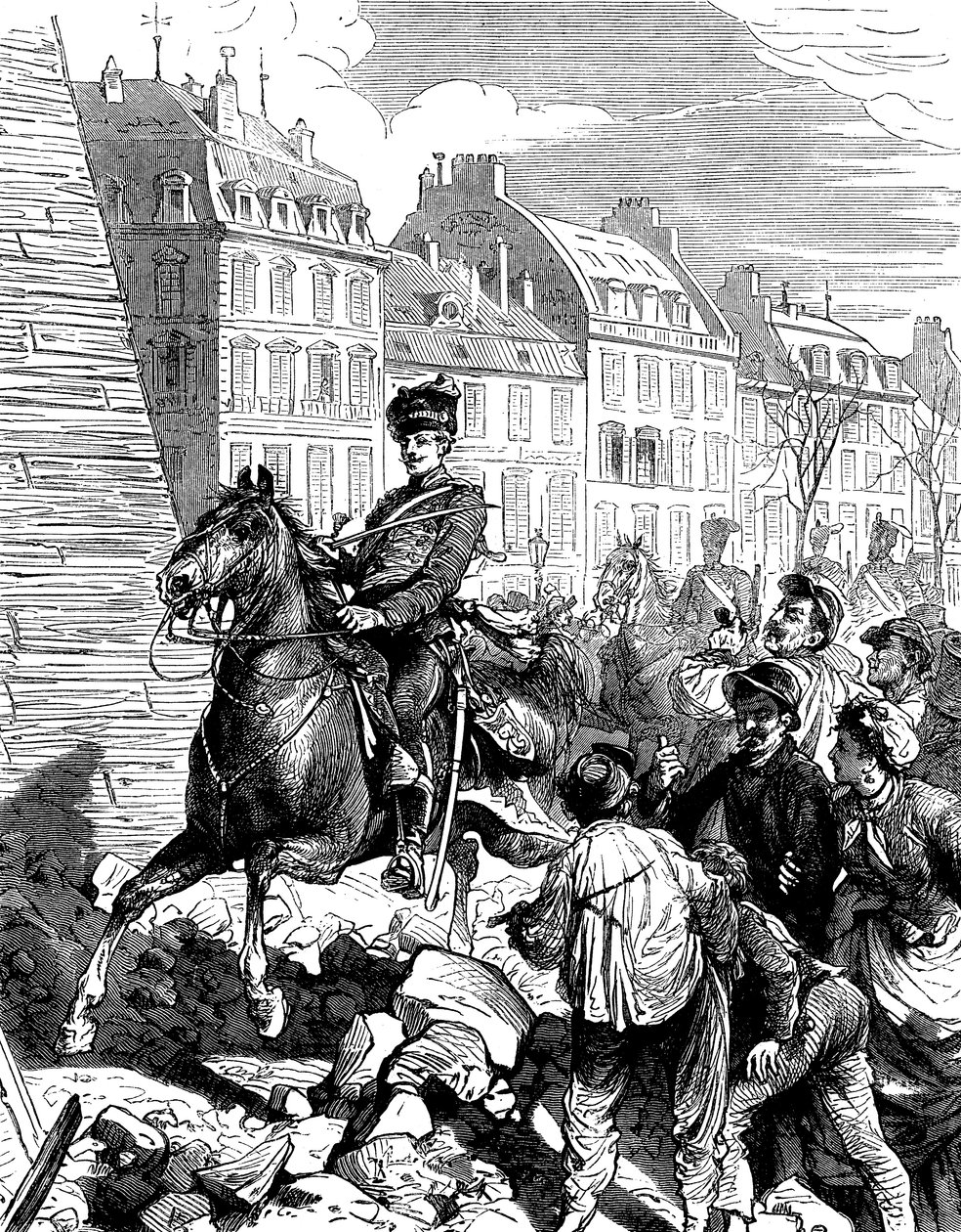 احتلال الألمان لباريس بعد الحرب الفرنسية البروسية ، فبراير 1871 م 1880 بواسطة غير معروف