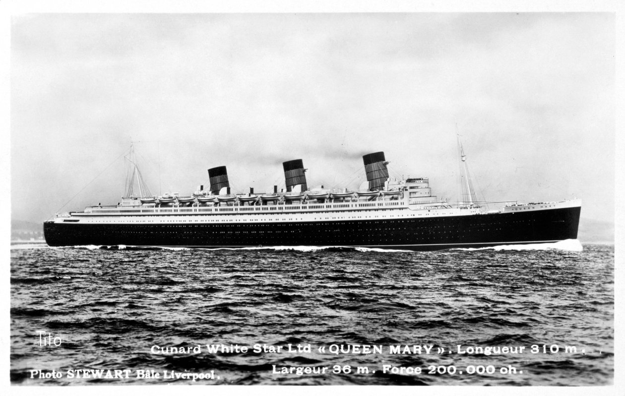 بطانة المحيط RMS Queen Mary ، القرن 20 بواسطة غير معروف