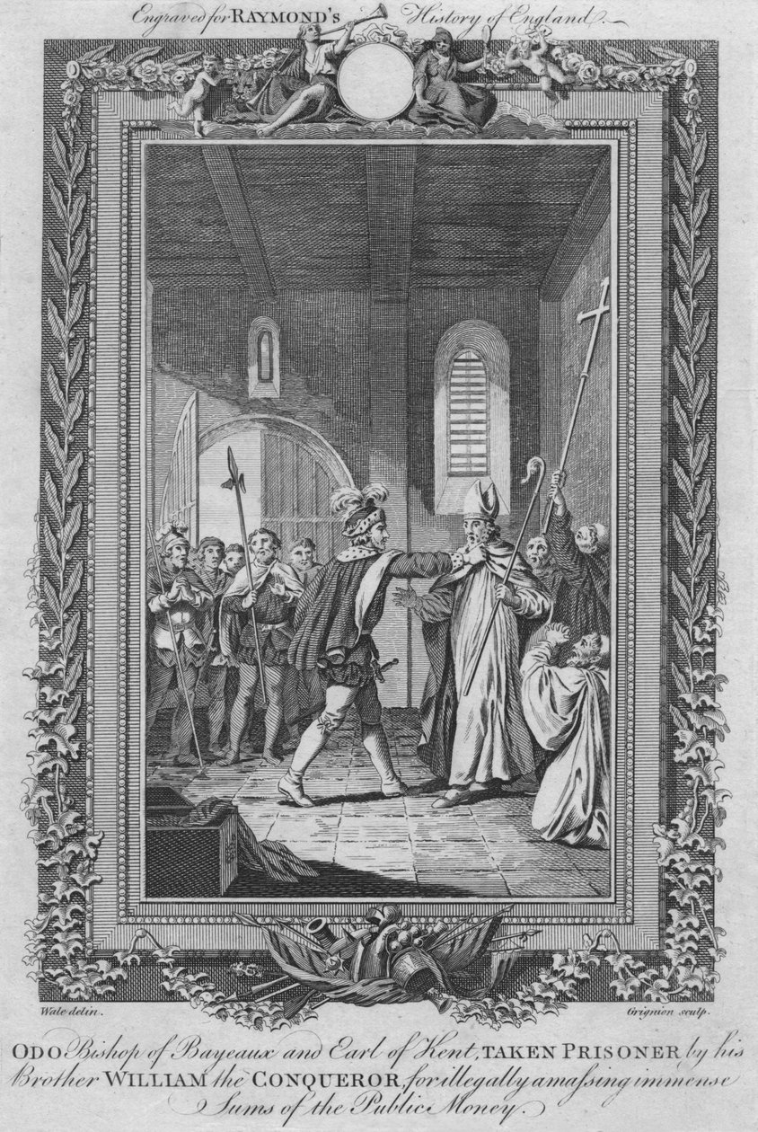 أودو أسقف بايو ، إيرل كينت ، سجين أخاه ويليام الفاتح ، c1787 بواسطة غير معروف