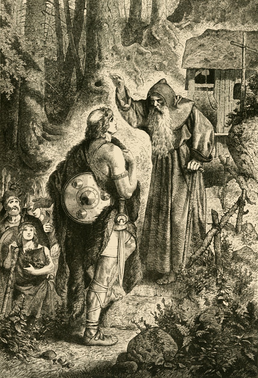 Odoacer and the Monk Serverinus ، القرن الخامس عشر ، 1890. بواسطة غير معروف
