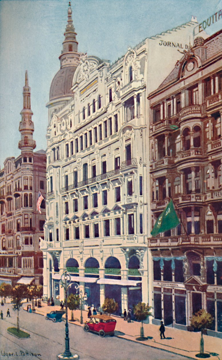مكاتب Jornal do Commercio ، Avenida Rio Branco ، 1914 بواسطة غير معروف