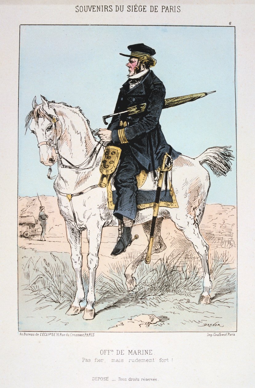 ضابط بحري ، حصار باريس ، 1870-1871 بواسطة غير معروف