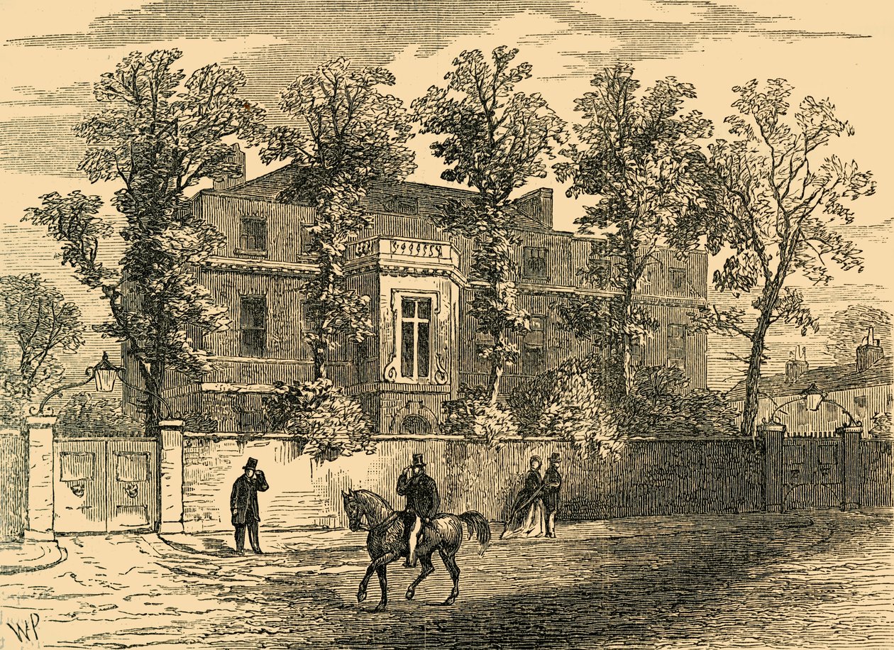 منزل جور القديم ، في عام 1830 ، c1876. بواسطة غير معروف