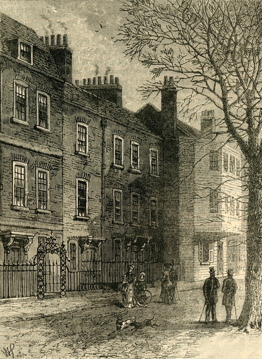 منازل قديمة في تشيرش رو ، c1876. بواسطة غير معروف