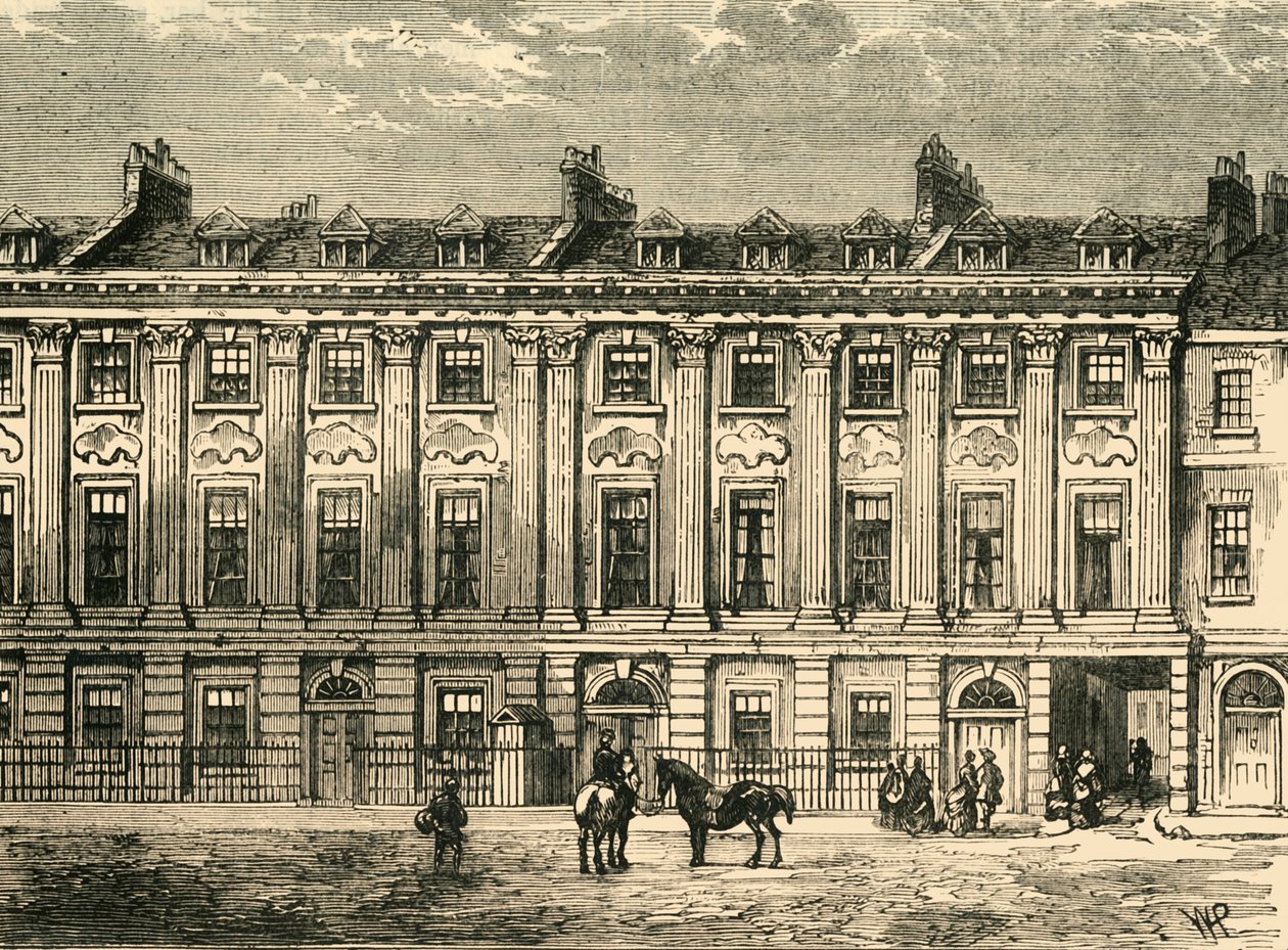 منازل قديمة في شارع جريت كوين ، ساوث سايد ، 1850 ، 1881. بواسطة غير معروف