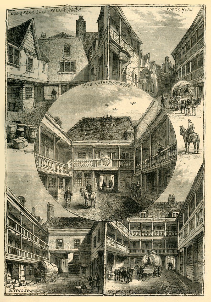 النزل القديمة في ساوثوارك ، c1878. بواسطة غير معروف