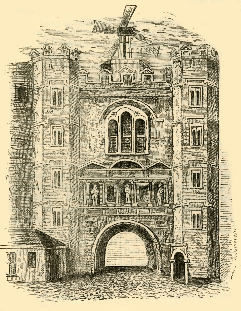 Old Newgate ، c1760 ، c1872. بواسطة غير معروف