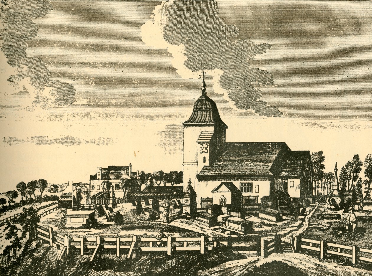 كنيسة سانت بانكراس القديمة ، c1780 ، 1925. بواسطة غير معروف