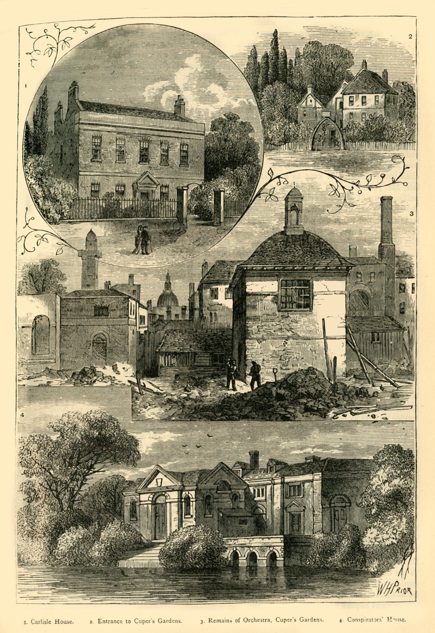 مناظر قديمة في لامبيث ، c1878. بواسطة غير معروف