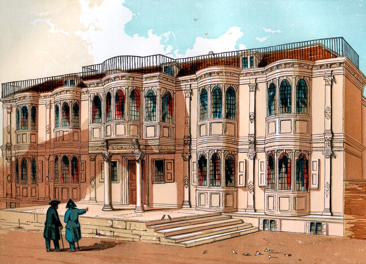 القصر القديم في غرينتش ، c1850 بواسطة غير معروف