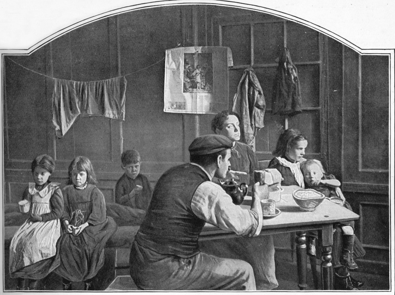 غرفة قديمة في Slumland ، لندن ، c1900 1901 بواسطة غير معروف