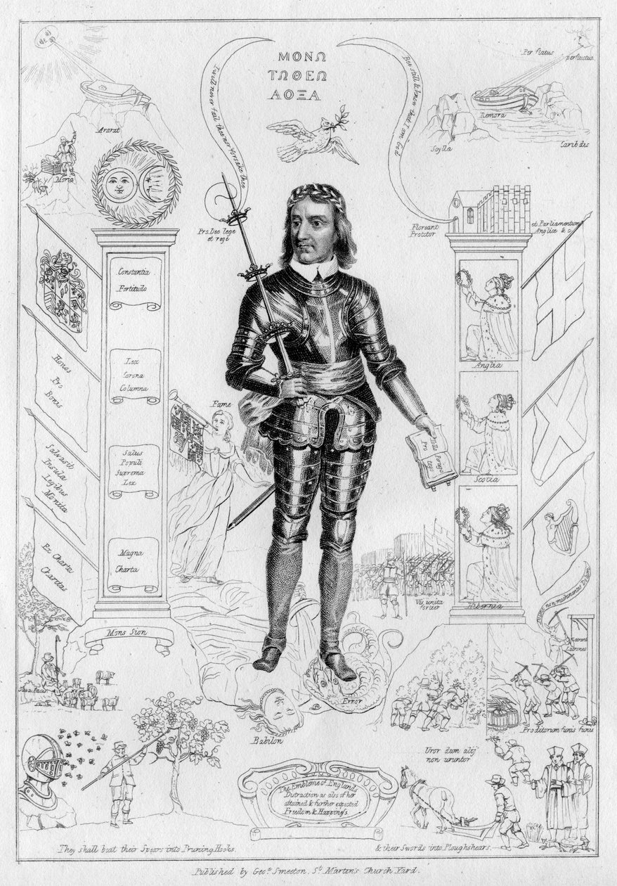 أوليفر كرومويل مثل المسيح ، c1650s بواسطة غير معروف