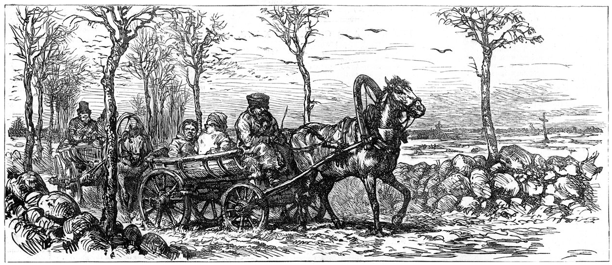 على طريق بالقرب من سان بطرسبرج ، روسيا ، 1882 بواسطة غير معروف