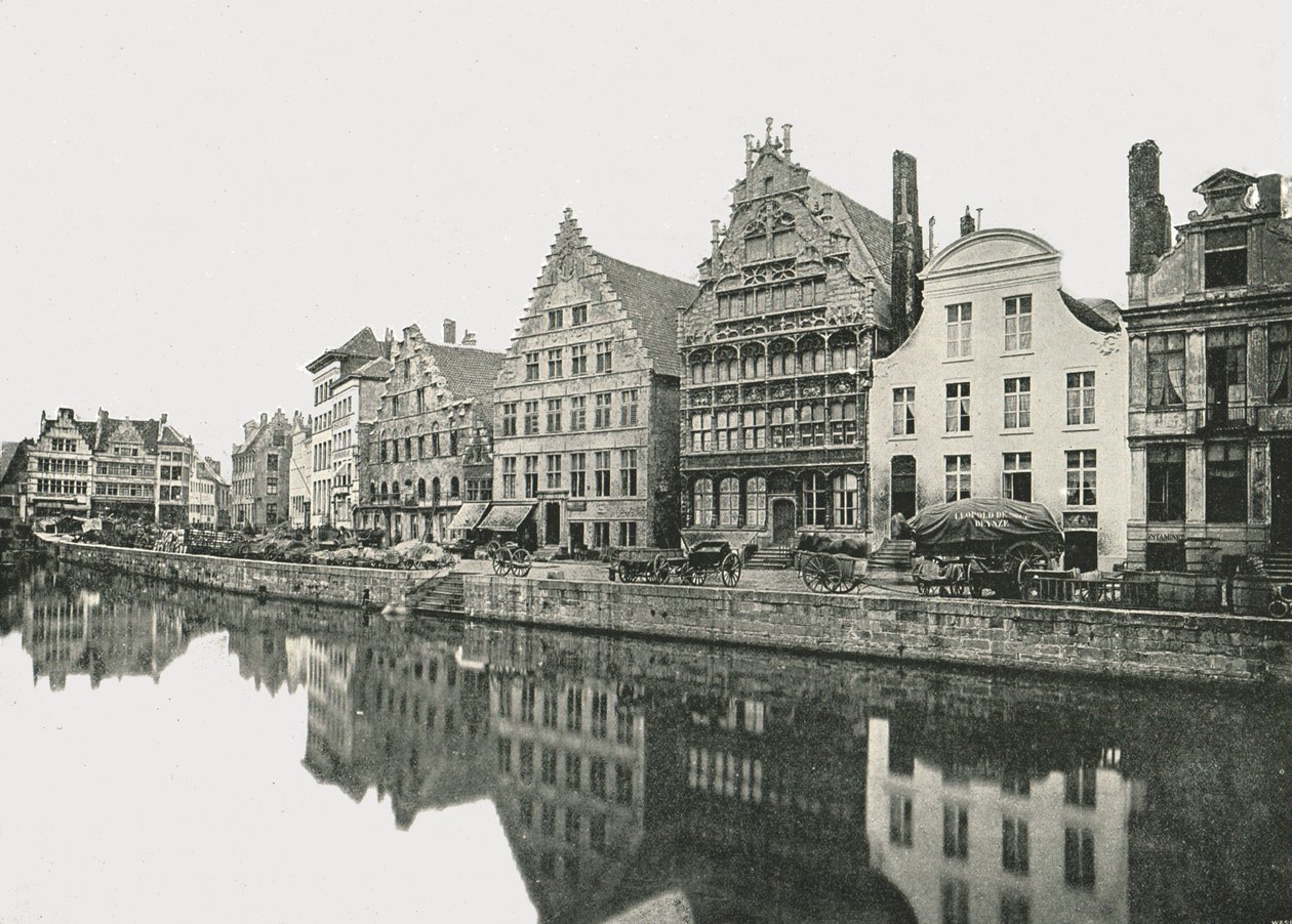 على ضفة Scheldt ، Ghent ، بلجيكا ، 1895. بواسطة غير معروف