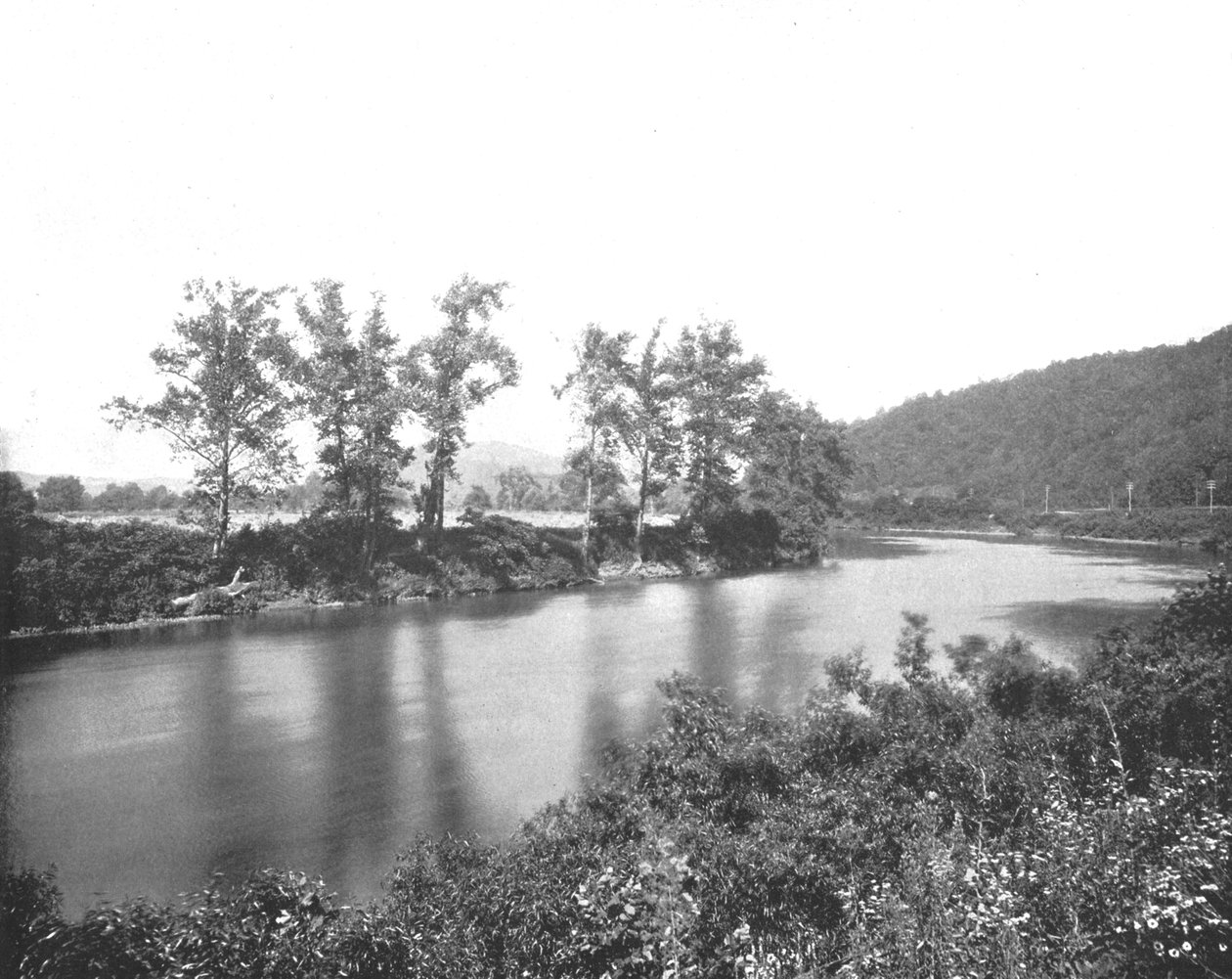 على Conemaugh ، بالقرب من نيو فلورنسا ، بنسلفانيا ، الولايات المتحدة الأمريكية ، c1900. بواسطة غير معروف