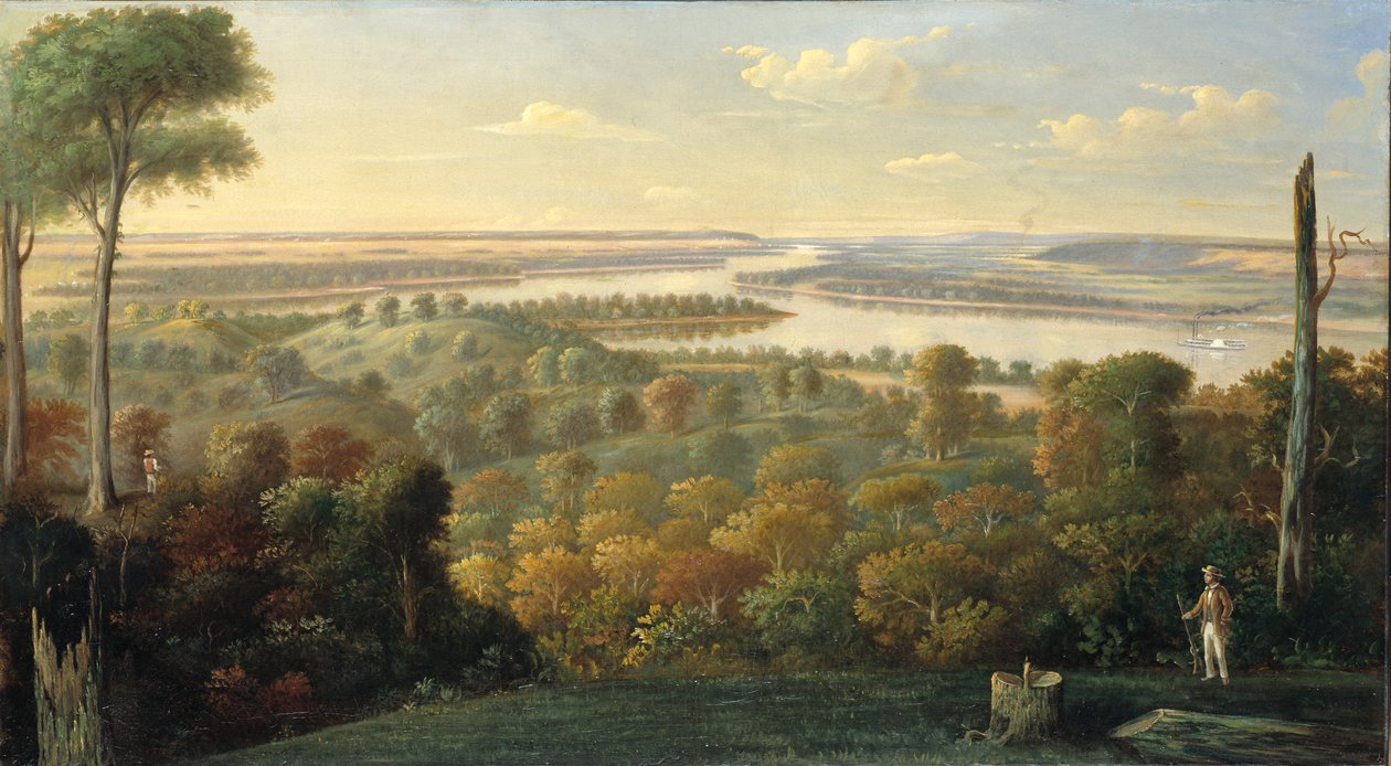 على نهر أوهايو ، كاليفورنيا. 1840. بواسطة غير معروف