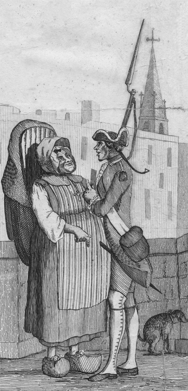 على جسر نيوف ، 1771. بواسطة غير معروف
