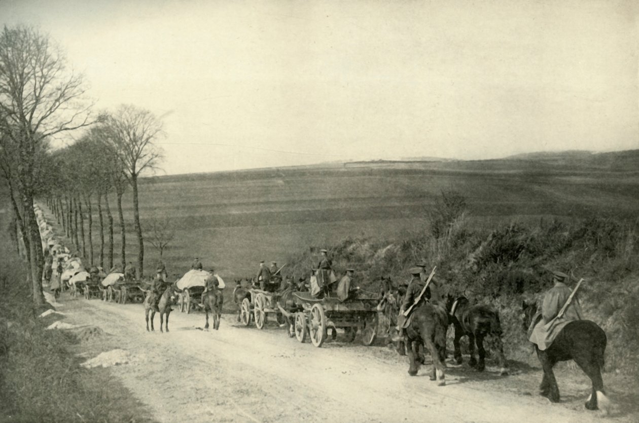في الطريق إلى الخنادق 1919. بواسطة غير معروف