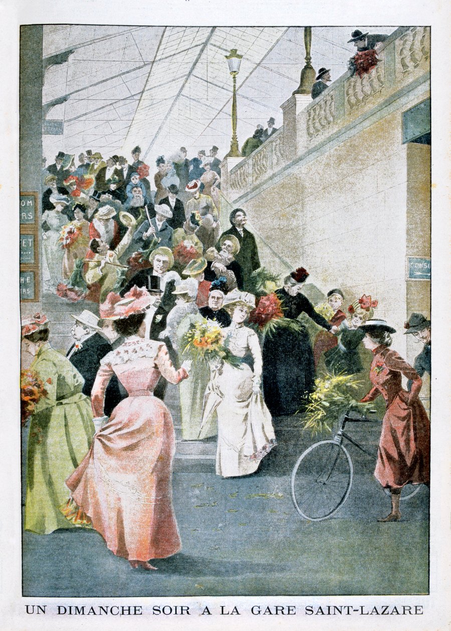 مساء الأحد في محطة سانت لازار 1901 بواسطة غير معروف