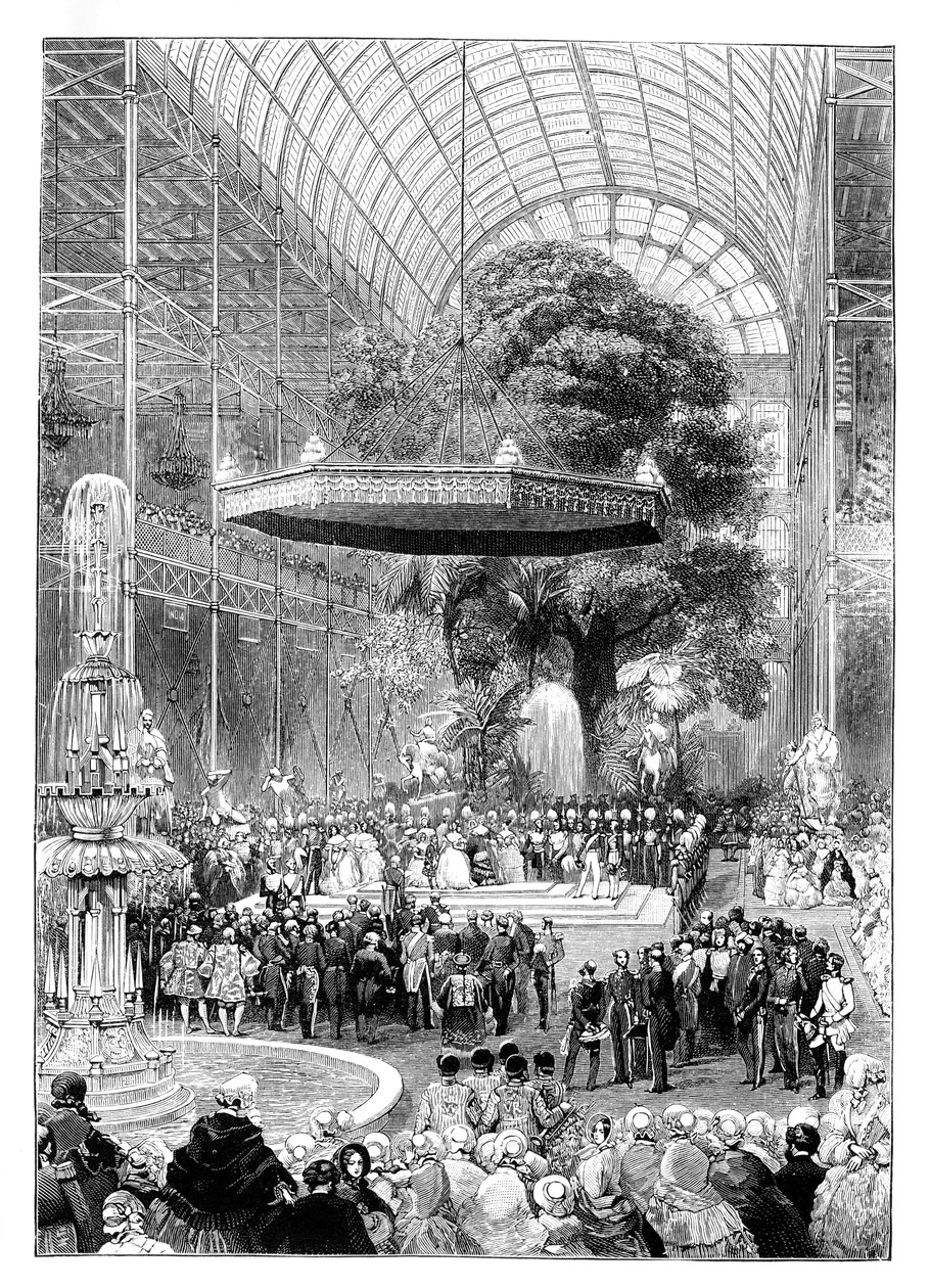 افتتاح المعرض الكبير ، هايد بارك ، لندن ، 1851 ، 1888. بواسطة غير معروف