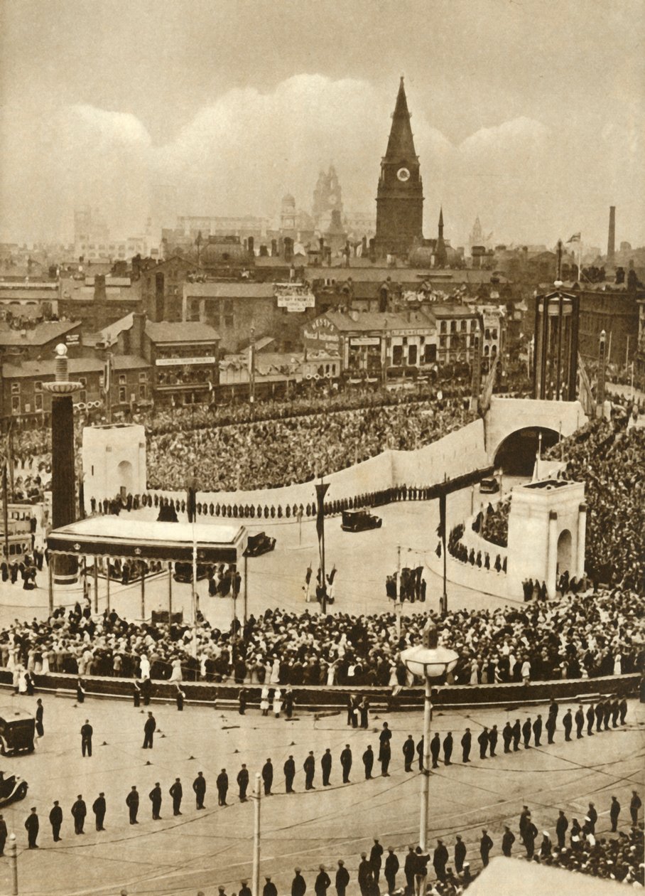 افتتاح نفق ميرسي ، ليفربول ، 18 يوليو 1934 ، 1935. بواسطة غير معروف