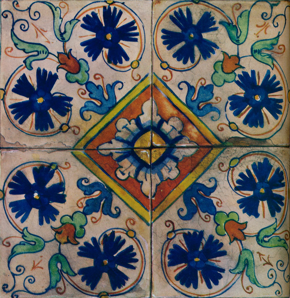 البلاط الهولندي الزخرفي ، التأثير الإيطالي ، c1600 بواسطة غير معروف