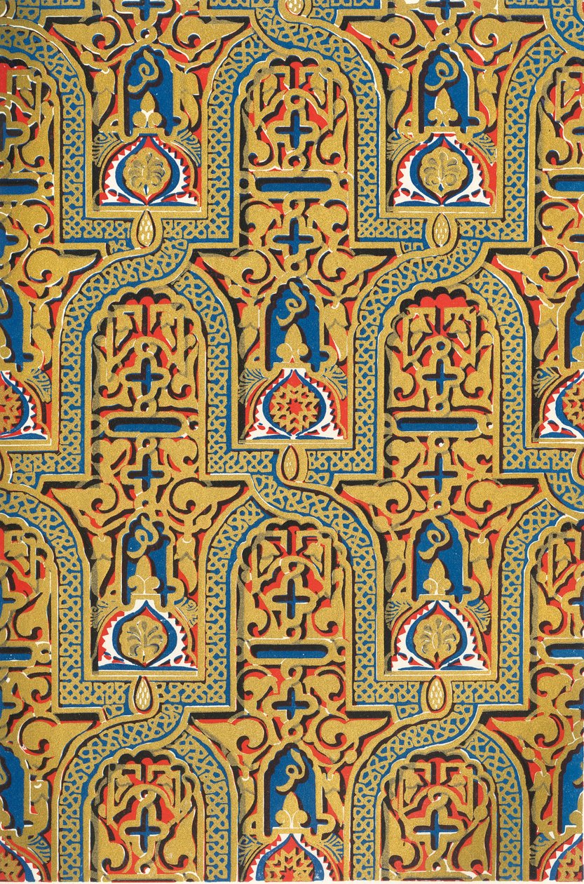 زخارف على لوحات ، قاعة السفراء ، 1907. بواسطة غير معروف