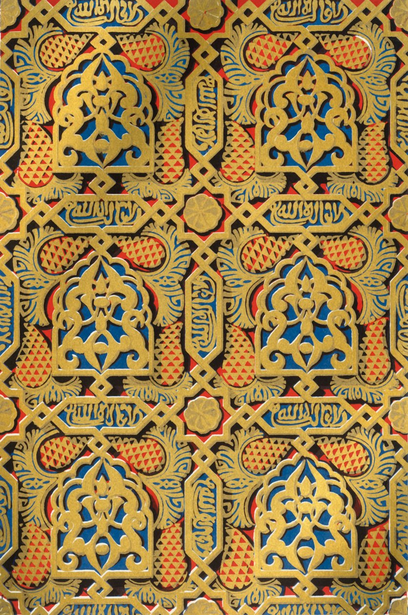 زخارف على لوحات ، قاعة السفراء ، 1907. بواسطة غير معروف