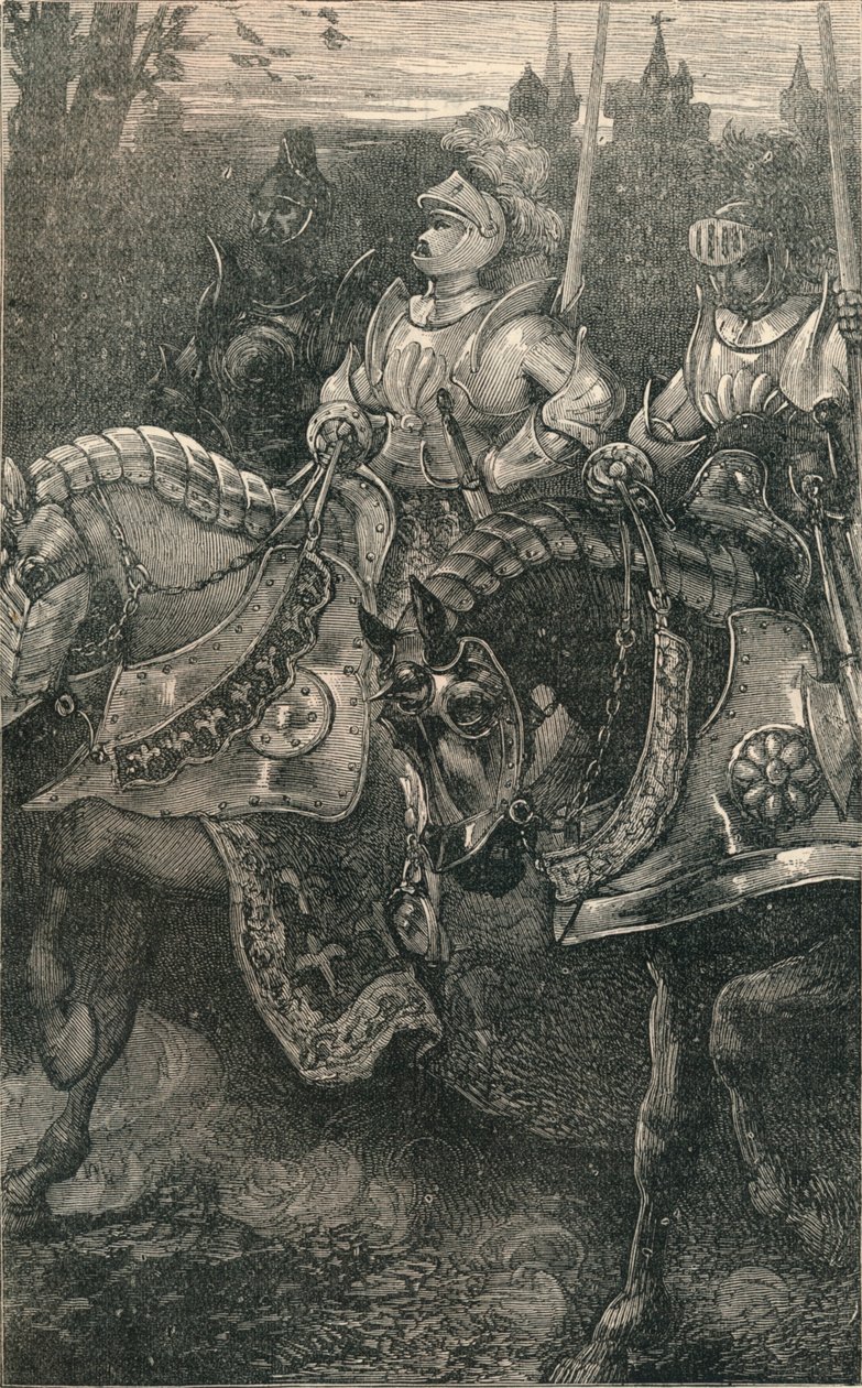 Otterburn - تقدم Hotspur ، 1388 ، c1910 بواسطة غير معروف