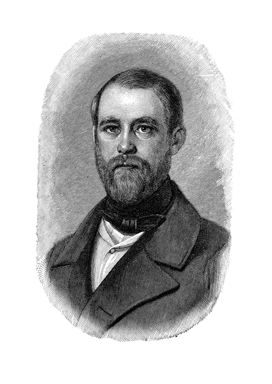 أوتو فون بسمارك رجل دولة ألماني ، عندما كان نائب المحافظ ومفتش السدود ، 1850 بواسطة غير معروف
