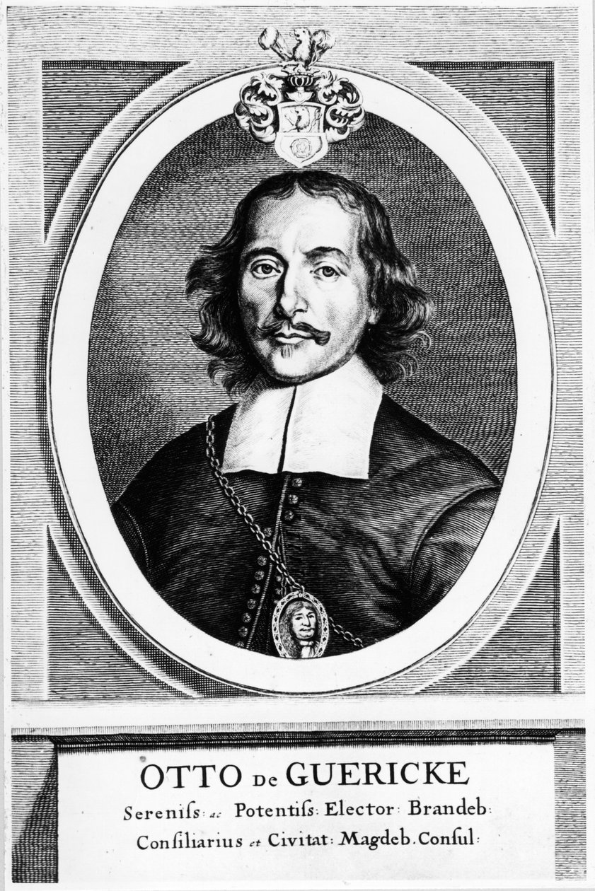 Otto von Guericke ، المخترع الألماني والمهندس والفيزيائي ، 1672 بواسطة غير معروف