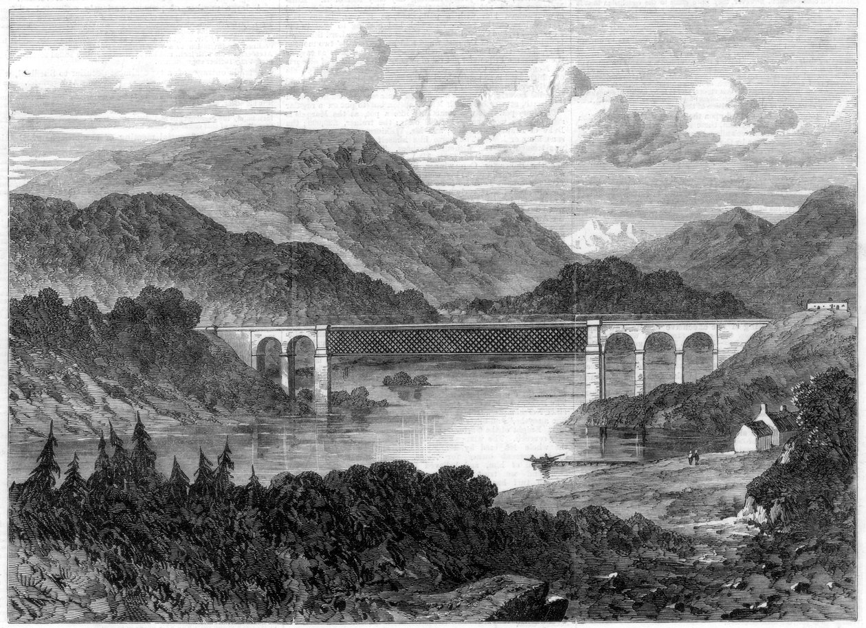 جسر أوكل ، سكة حديد ساذرلاند ، 1866 بواسطة غير معروف