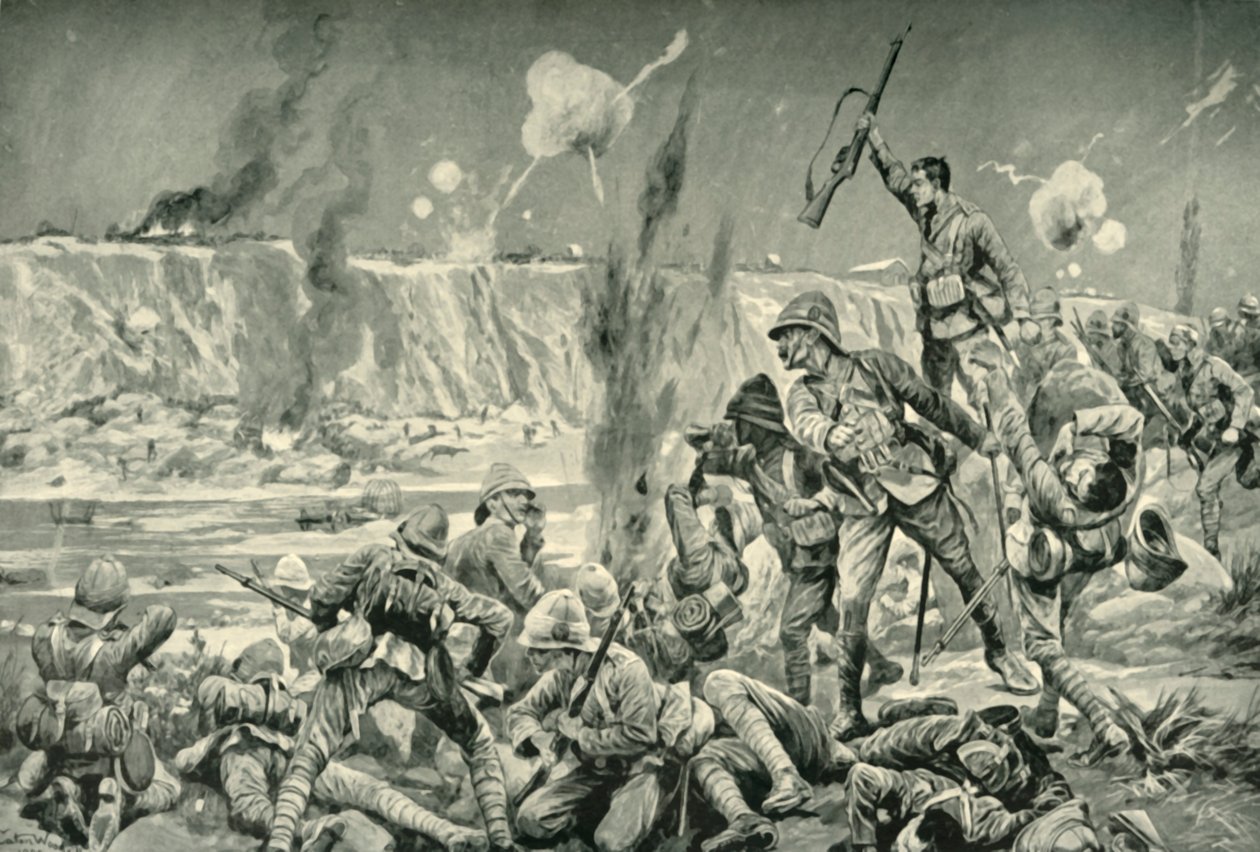 Paardeberg: The Assault on Cronjes Position ، 1901. بواسطة غير معروف