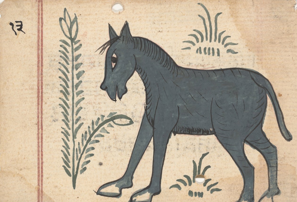صفحة من كتاب الفأل ، كاليفورنيا. 1800. بواسطة غير معروف