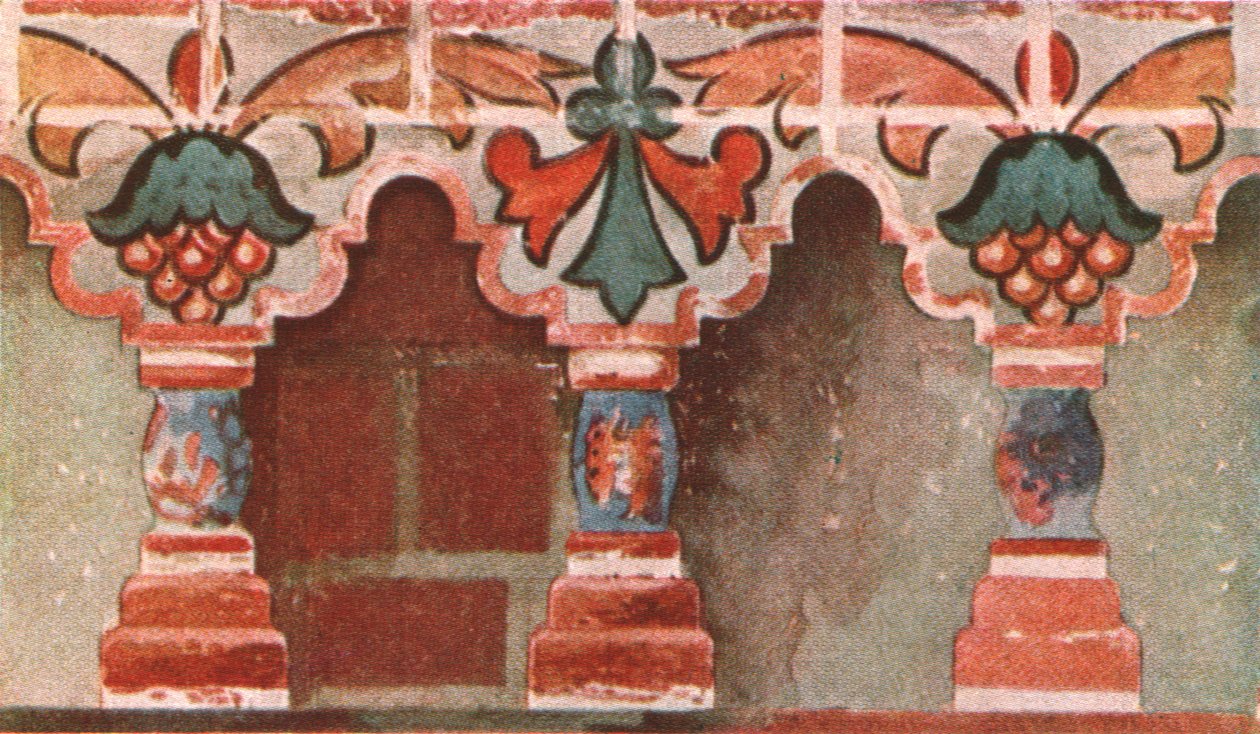 معرض رسم في كنيسة يوحنا المعمدان في تولتشكوفو في جاروسلاف ، روسيا ، c1695 ، 1928. بواسطة غير معروف