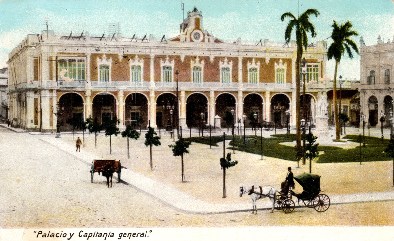 القصر والنقيب ، كوبا ، 1907 بواسطة غير معروف