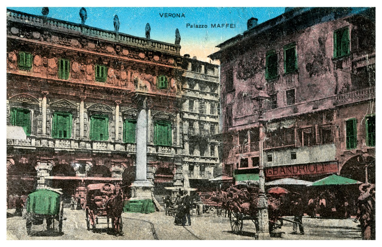 Palazzo Maffei ، فيرونا ، إيطاليا ، أواخر القرن التاسع عشر أو أوائل القرن العشرين بواسطة غير معروف