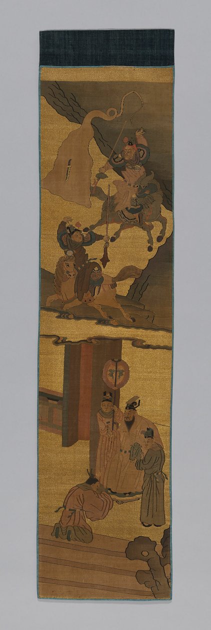 قماش تأثيث الألواح ، الصين ، أسرة تشينغ 1644-1911 ، 18001900. بواسطة غير معروف