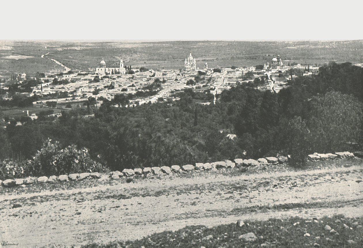 بانوراما المدينة ، سان ميغيل دي الليندي ، المكسيك ، 1895. بواسطة غير معروف