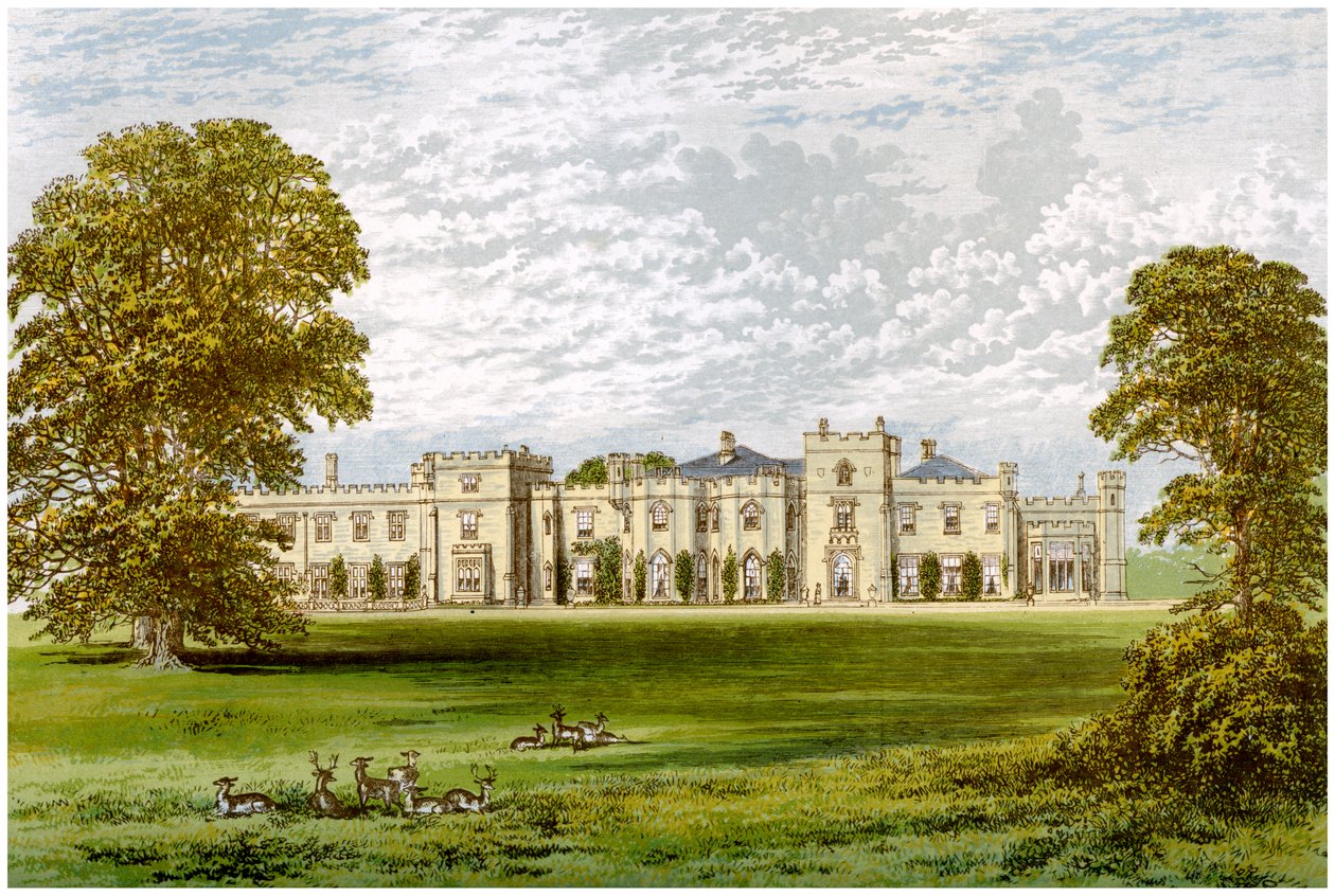 Panshanger Park ، هيرتفوردشاير ، منزل إيرل كاوبر ، c1880 بواسطة غير معروف