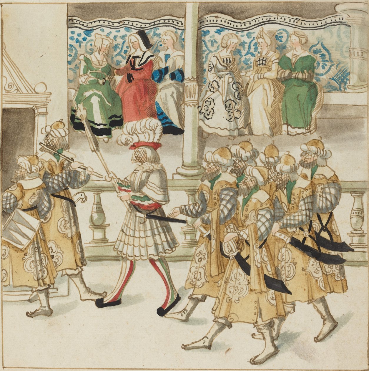 باردينج فرسان بالزي الشرقي ، ج. 1515. بواسطة غير معروف