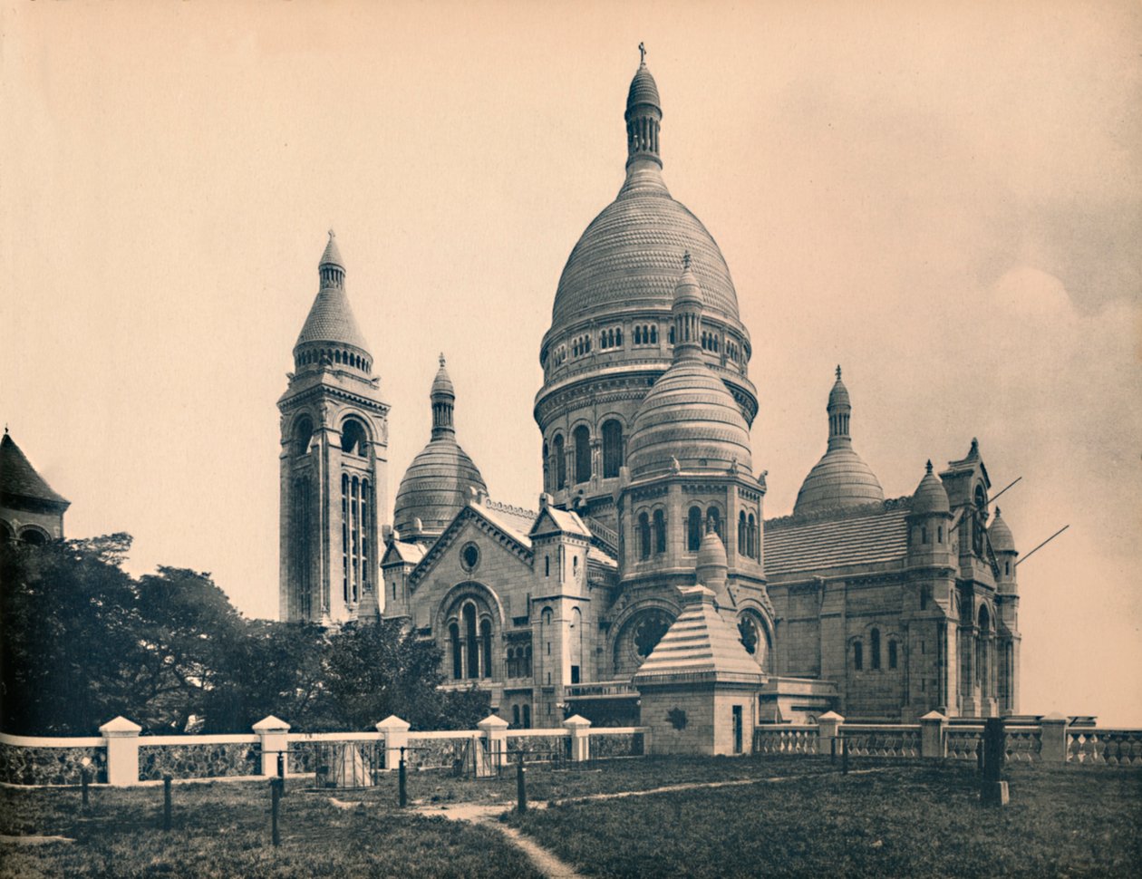 باريس. - بازيليك القلب المقدس عام 1910. بواسطة غير معروف